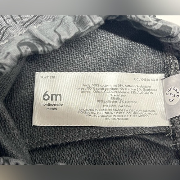 Carter’s - Baby Boy's 4-Piece Long Sleeve Bodysuits & Jogger Pants Set - Picture 13 of 13